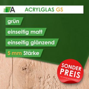 Acrylglas GS Stärke 5 mm Grün 