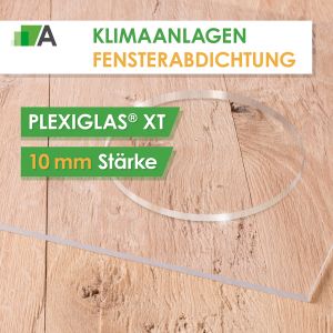 Klimaanlagen Fensterabdichtung aus PLEXIGLAS® XT 10mm