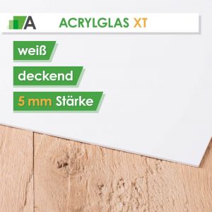 Acrylglas XT Stärke 5 mm weiß deckend