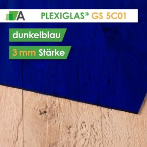 PLEXIGLAS® GS Stärke 3 mm blau 5C01