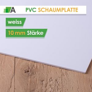 PVC Hartschaumplatte Stärke 10 mm weiss