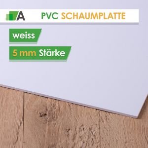 PVC Hartschaumplatte Stärke 5 mm weiss