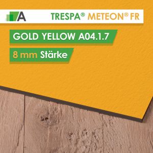 TRESPA® METEON® FR Gold Yellow - A04.1.7 - Stärke 8mm - 4270 x 2130