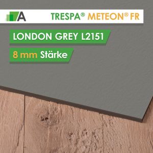 TRESPA® METEON® FR London Grey - L2151 - Stärke 8mm - 2135 x 2130