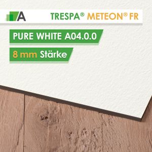 TRESPA® METEON® FR Pure White - A04.0.0 - Stärke 8mm - 3650 x 1860