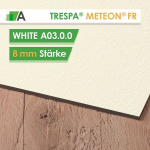 TRESPA® METEON® FR White - A03.0.0 - Stärke 8mm - 4270 x 2130