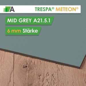 TRESPA® METEON® Mid Grey - A21.5.1 - Stärke 6mm - 2550 x 1860