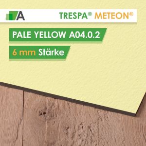 TRESPA® METEON® Pale Yellow - A04.0.2 - Stärke 6mm - 3650 x 1860
