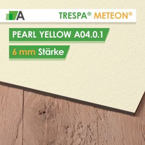 TRESPA® METEON® Pearl Yellow - A04.0.1 - Stärke 6mm - 3650 x 1860