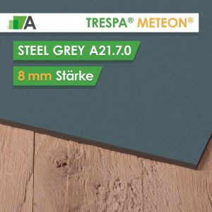 TRESPA® METEON® Steel Grey - A21.7.0 - Stärke 8mm - 3650 x 1860