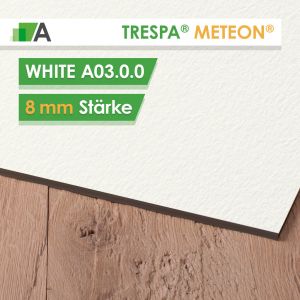 TRESPA® METEON® White - A03.0.0 - Stärke 8mm - 2550 x 1860