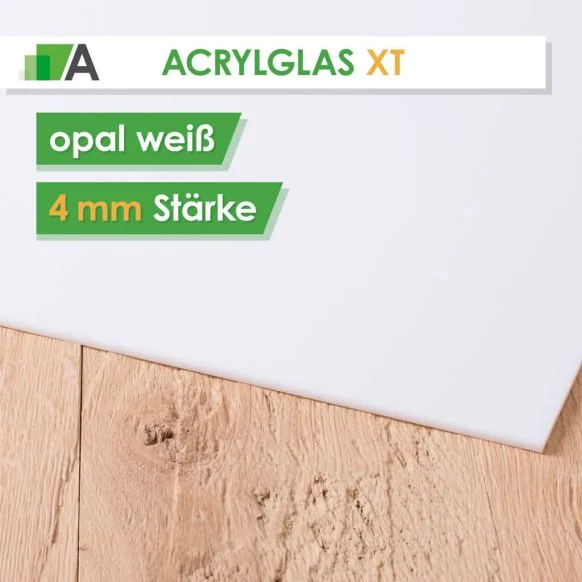Acrylglas XT Stärke 4 mm opal weiß