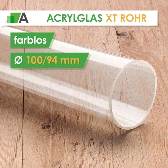 PLEXIGLAS® XT Rohr farblos Ø100/94 mm