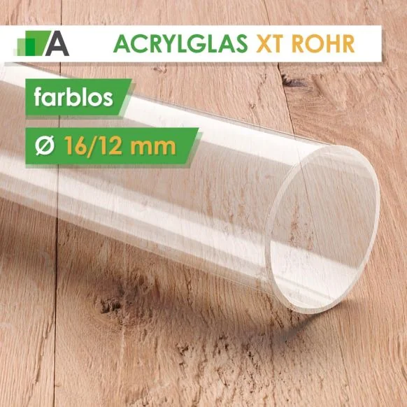 PLEXIGLAS® XT Rohr farblos Ø 16/12 mm
