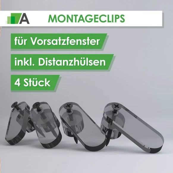 Montageclips / Befestigungsklammern (4 Stk.)