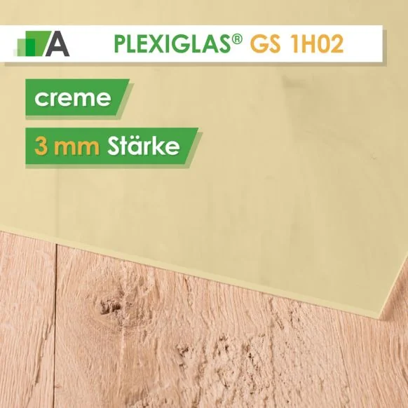 PLEXIGLAS® GS Stärke 3 mm creme 1H02