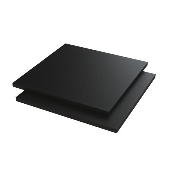 PVC-U Platte schwarz 3 mm