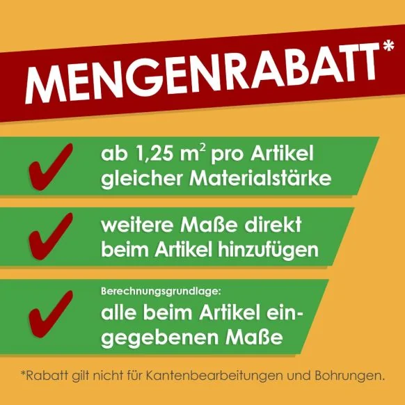 Alu Verbundplatte Stärke 4 mm weiss