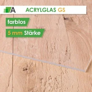 Acrylglas GS Stärke 5 mm farblos 