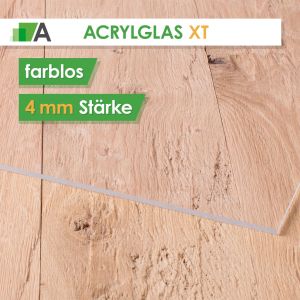 Acrylglas XT Stärke 4 mm farblos 
