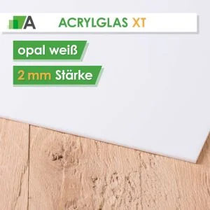 Acrylglas XT Stärke 2 mm opal weiß