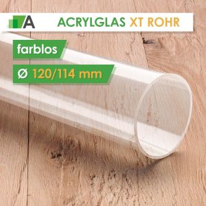 PLEXIGLAS® XT Rohr farblos Ø120/114 mm