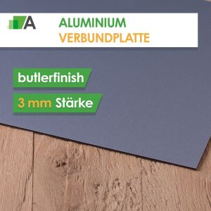 Alu Verbundplatte Stärke 3 mm butlerfinish