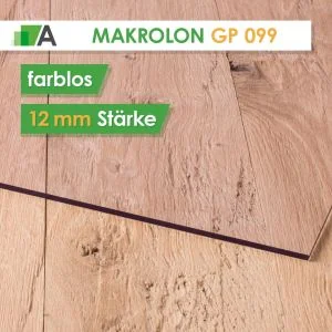 Makrolon® GP 099 standard Stärke 12 mm farblos 