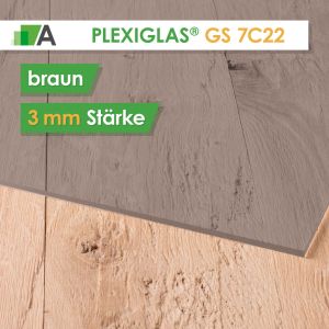 PLEXIGLAS® GS Stärke 3 mm braun 7C22