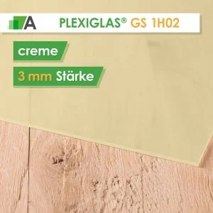 PLEXIGLAS® GS Stärke 3 mm creme 1H02