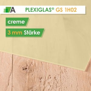 PLEXIGLAS® GS Stärke 3 mm creme 1H02