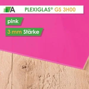 PLEXIGLAS® GS Stärke 3 mm pink 3H00