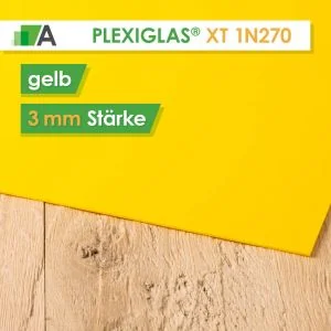 PLEXIGLAS® XT Stärke 3 mm gelb 1N270 