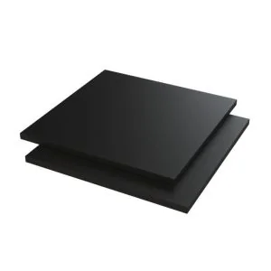 PVC-U Platte schwarz 2 mm