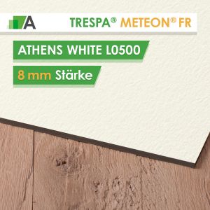 TRESPA® METEON® FR Athens White - L0500 - Stärke 8mm - 3650 x 1860