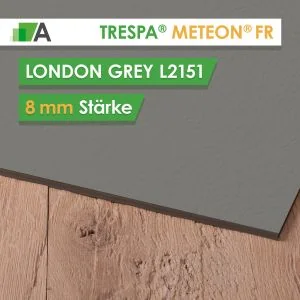 TRESPA® METEON® FR London Grey - L2151 - Stärke 8mm - 4270 x 2130